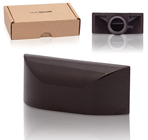 Ante bellum 30mm Fenster Wasserschlitzkappen 20 Stück, Fensterabflusslochkappen für effektive Entwässerung - Verhindern Sie Wasserschäden und Schwitzwasser an Ihren Fenstern (Graubraun RAL8019)