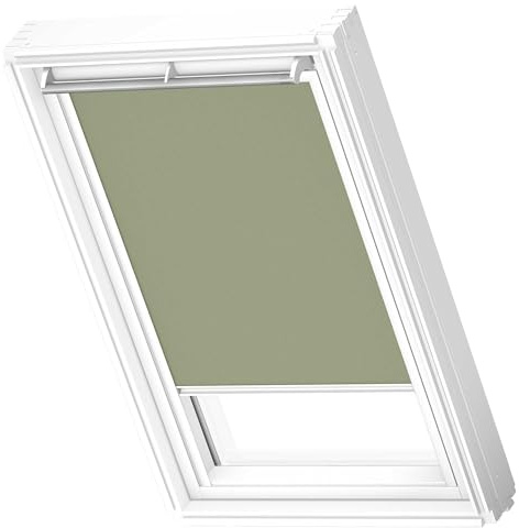 VELUX Original Nature Collection Roof Window Blackout Blind for CK02, Marsh, with White Guide Rail