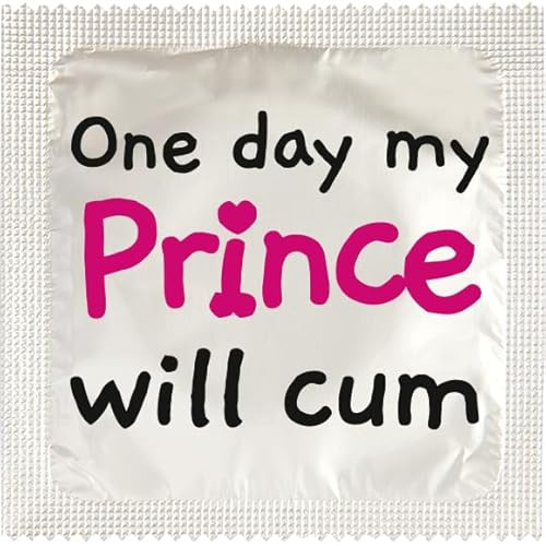 CALLVIN | Originelles lustiges Geschenk | Unvergessliche Erinnerungen | Weiches und langlebiges Latex | hergestellt und bedruckt in Frankreich | (Universal, One Day My Prince Will Cum)