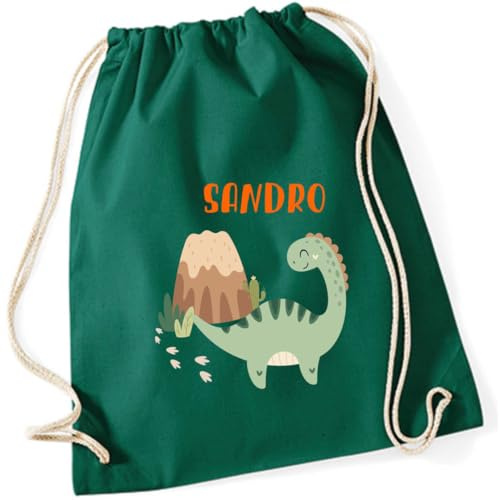 minimutz Sac de gymnastique en forme de dinosaure pour enfant en tissu à tirer 12 l 37 x 46 cm