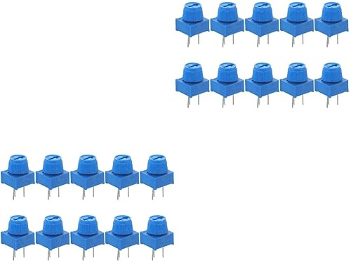 UKCOCO 20stücke Trimmer Potentiometer Pin Regelbar Für Breadboard Präzise Anpassung Durchsteckmontage Langlebig Für Prototyping Und Schaltungen