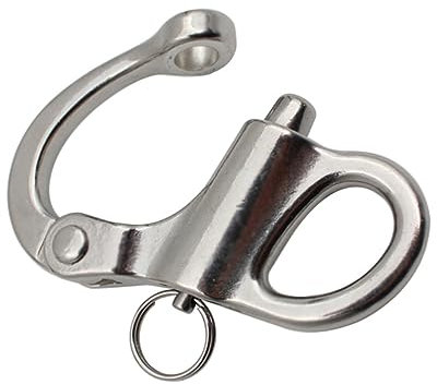 SUPVOX Gancio Scatto Fisso Acciaio Inossidabile Con Rilascio Rapido Per Imbarcazioni e Applicazioni Architettoniche Resistente e Durevole Facile Da Utilizzare Include Anello Acciaio Per