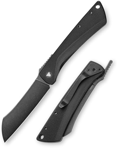 TRIVISA Higonokami Klappmesser，Klappbares Taschenmesser für Männer，3.3 14C28N PVD Blackwash, Camping EDC Messer mit Clip， G10 Griff，Norma-03B