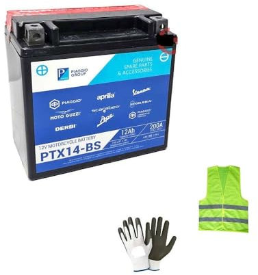 KOMPATIBEL MIT Honda ST Pan European 1100 Jahr 1990 al 2001 Batterie Piaggio PTX14-BS YTX14-BS GELADEN UND EINSATZBEREIT VERSENDET Motorrad BATTERIEN 12 Ampere 12V 150X87X145MM