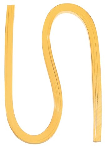 PATIKIL 60pcs Metallic Quilling Strips Paper 1cm(3/8) x 54cm Origami Paper Quilling Kits for Adults Beginner Art DIY Craft Christmas, Gold Yellow