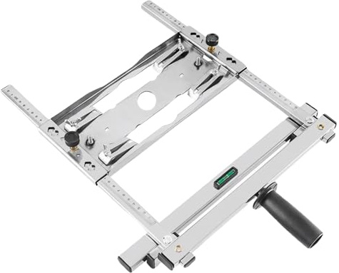 Posicionador de guía de borde de la máquina de corte, Guía de borde Posicionamiento de la herramienta de tablero de corte, guía de sierra circular ajustable de 12.6 pulgadas con nivel, herramienta de