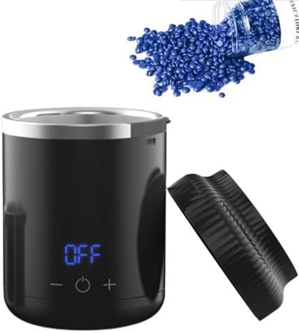 Wax Melter, 200cc Petite Wax Heater with LED display, Wax Melter For Candle Making for Soy Wax Soap Base Candle Making Supplies Easy Pour & Non-Stick & Temps