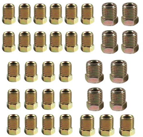 Conexiones de línea de freno, surtido de conexiones de línea de freno, conector de manguera de freno inoxidable, tuerca de unión, tuerca de tubo de aceite de freno, versátil para coches SUV