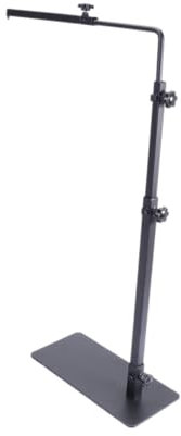 INOOMP Basking Light Stand for Reptiles Long Size L Black Iron
