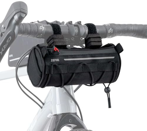 ZEFAL Z Adventure F1 - cykelstyrväska - kompakt, lätt och vattentät cykelväska - universell styrmontering - svart, 1,2 liter