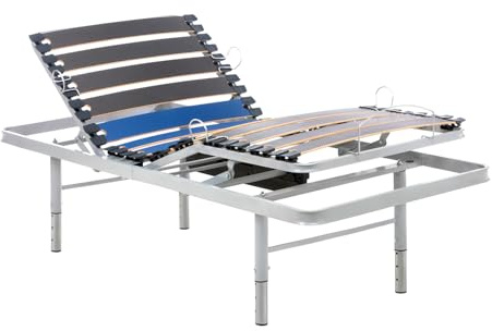 Geriafy – Elektrisch Verstellbarer Lattenrost |90x200 cm | Verstärkt und kompakt | Kabellose Fernbedienung und in 4 Höhen verstellbare Beine