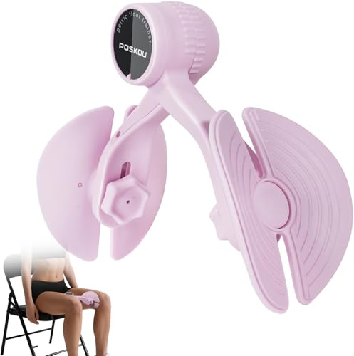 POSKOU Allenatore del Pavimento Pelvico e Cosce per Donne e Uomini, Attrezzo Interno Coscia, Attrezzi Palestra Casa Pilates ed Esercizi a Casa (Viola)