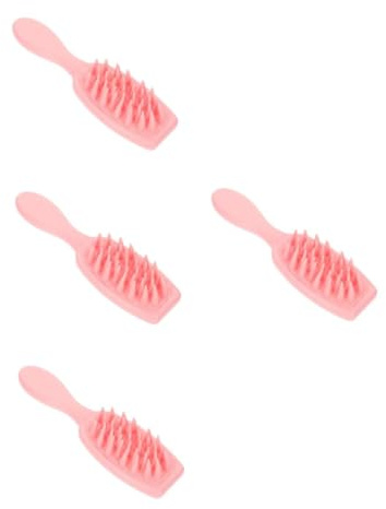 SHERCHPRY 4 Stück Haarwaschbürste für Kopfhautmassage Exfoliator für Juckende Kopfhaut Shampoo Bürste für Kurzes Langes und Lockiges Haar zur Täglichen Anwendung und Tiefenreinigung