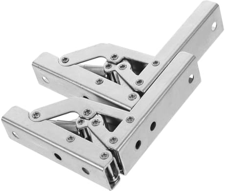 Operitacx Bisagras Ocultas para Armarios de Cocina y Lavandería, 2 Piezas de Acero Laminado en Frío Cierre Amortiguado y Absorción de Impactos para Reparación E Instalación