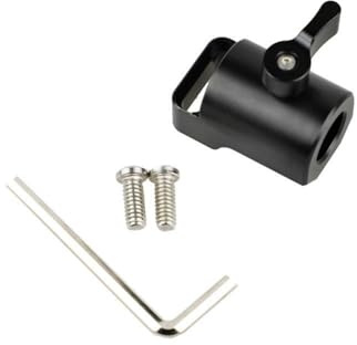 Adattatore per posta luminosa da 16 mm per monitor della fotocamera che vengono fissati su supporti leggeri con due viti standard da 1/4 a 20.