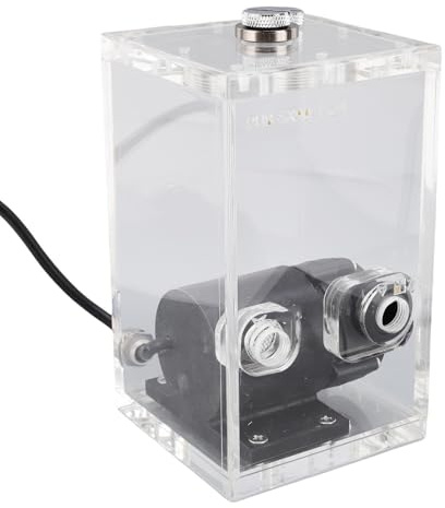 Bewinner Bomba y Depósito de Refrigeración Líquida para PC sin Escobillas, Capacidad de 850 Ml, Caudal de 14 L/min, Cabezal de Bomba de 7 M con Filtro Integrado para Sistemas de
