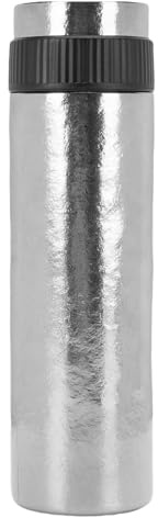 Baxnore Botella Infusor de té aislada, botella de agua al vacío de doble pared de 420mL con pantalla mecánica de temperatura para bebidas frías y calientes, café Ti