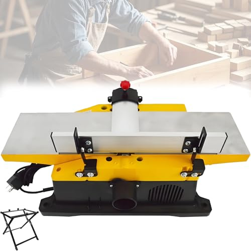 Pnpaea Electric Multifunctional Desktop Woodworking Planer,Wood Planer,1800W 12000 RPM Adjustable Cutting Depth for Precision Woodworking Planer(FoldingStand)