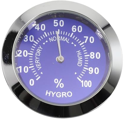 Analog Thermometer Hygrometer Temperature Humidity Meter Gauge with Clear Display for Precise Indoor Environment Monitoring (blue hygrometer)