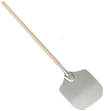 American Metalcraft 5212 52 Aluminum Pizza Peel with 38 Wood Handle, 12 x 14 Medium Blade