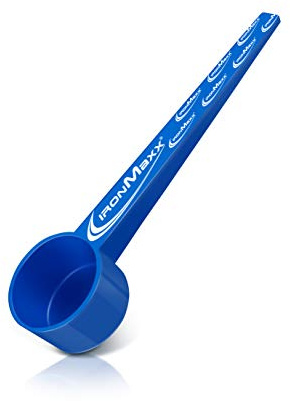 Dosierlöffel 16cm - Messlöffel mit Skalierung zur präzisen Dosierung von Pulver & Flüssigkeiten, Spülmaschinengeeigneter Portionierlöffel, BPA-frei