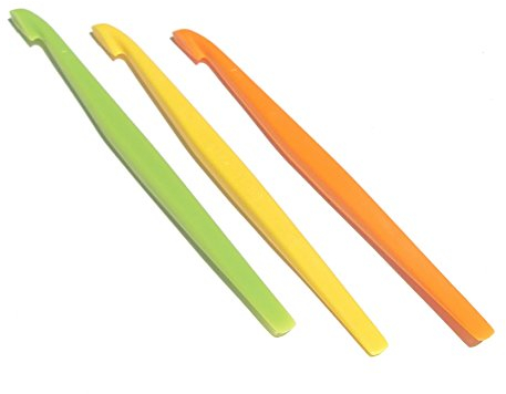 Lot of 3 Tupperware Citrus Peelers Lime Green Orange Lemon Yellow Rare