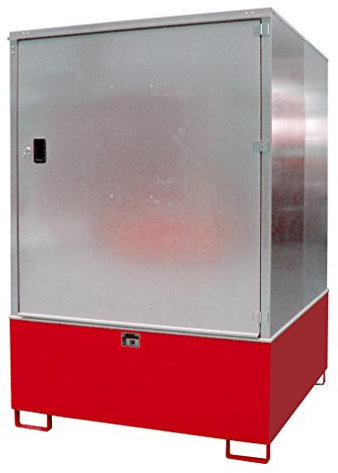 Gefahrstoff-Schrank Typ GS GS-3, lackiert, RAL 3000 Feuerrot