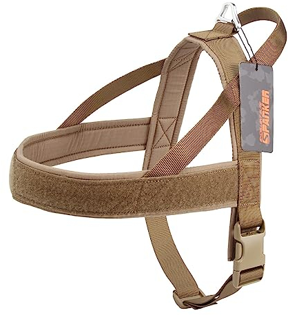 EXCELLENT ELITE SPANKER Ziehfreies Hundegeschirr mit Griff Verstellbares Hundegeschirr aus Nylon Einfaches Training für kleine, mittlere und große Hunde (COB-XS)