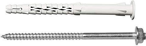 Upat Rahmendübel URDL 10x160 FUS A4, Stahl, nichtrostend, Sechskantkopf, 25 Stück, Der universelle Langschaftdübel für sicheren Halt selbst in labilen Baustoffen.