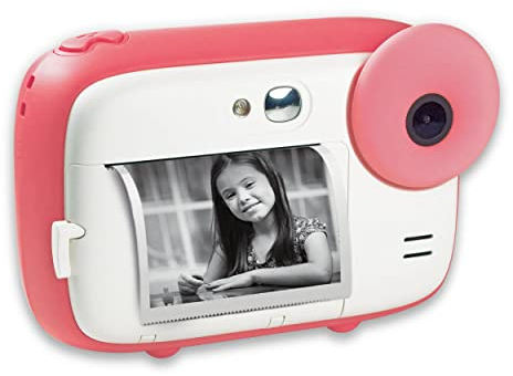 AgfaPhoto Realikids Instant Cam - Appareil Photo Instantané pour Enfant, Photo/Video, Ecran LCD 2,4', Port Micro SD, Batterie Lithium, Miroir Selfie et Filtre Photo