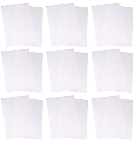 HEALLILY 100 Sheets Diamond Painting Release Paper White A4 Double- Sided Release Paper Non- Stick Diamond Painting Cover Replacement (White)