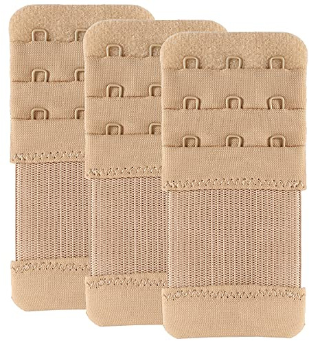 Magicmode Bra Extender 3 Hook Elastic Stretchy Bra Extensions Strap Comfortable 3pcs