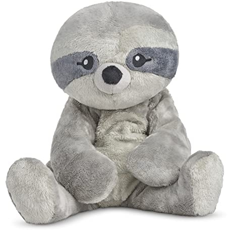 HUGIMALS Sam The Sloth 20 Inch 4.5 lb Heavy Cute Sensory Weighted Comfort Plush | Large Unscented Washable Self Care Calming Stuffed Animal for Kids, Teens and Adults