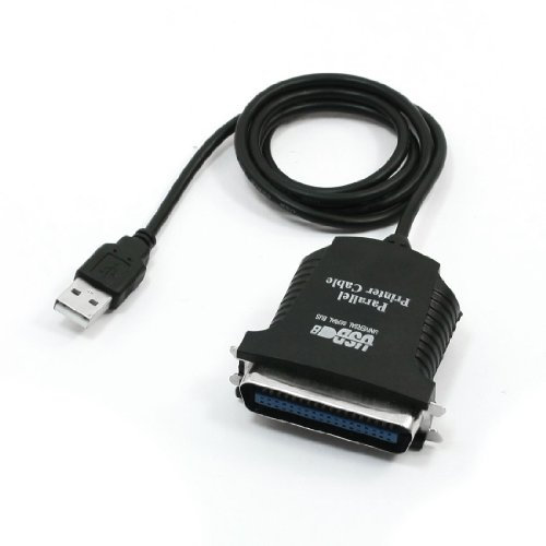 Ruilogod Cable del cable del adaptador de la impresora paralela de USB 2.0 a 36 pines Cable de cable de adaptador 3.3 pies