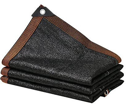 whalebee Terassenüberdachung Tarp Windabweisend 2×2m 3×4m 5×5m Rechteckige Sonnensegel Block 90% UV, Sonne Schatten Segel Für Garden Lawn Sonnenschutz, Schwarz Sun Segel Datenschutzschutz