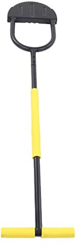 Coupe-bordure manuel demi-lune, coupe-bordure en acier à long manche - Outil de pelouse en acier inoxydable avec poignée en T