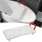 Cecaylie Asiento de bañera para Personas Mayores, Tabla para Sentarse, Tabla de Asiento para bañera con Mango Rojo, Silla para baño Mayores, plástico, Blanco, Capacidad de Carga 150 kg
