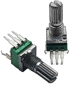 50 Teile/los Versiegelt 097N einzelne vertikale Potentiometer B10K B100K-A10K A100K A1M A50K A5K A20K Griff 15MM Blumen RK097N (Color : B10K B103)