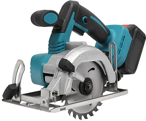 Cordless Circular Saw, 0-45° Adjustable Cutting Angle, Adjustable Cutting Depth for Wood and Logs Cutting