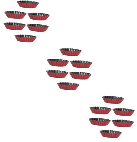 MAGICLULU 18 Pollici Stampo Per Crostate All'uovo Stampo Da Torta Per Torte Biscotto Di Alluminio Pirottino Usa e Getta Tortiera All'uovo Teglia Padella Anti-aderente