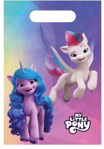 BeenSmile Geschenktüten für Kindergeburtstage, Kindergeburtstag Geschenktütenm, 6 Partytüten für Jungen & Mädchen, für Süßigkeiten, kleine Geschenke und Mitbringsel für Kinderpartys (My Little Pony)