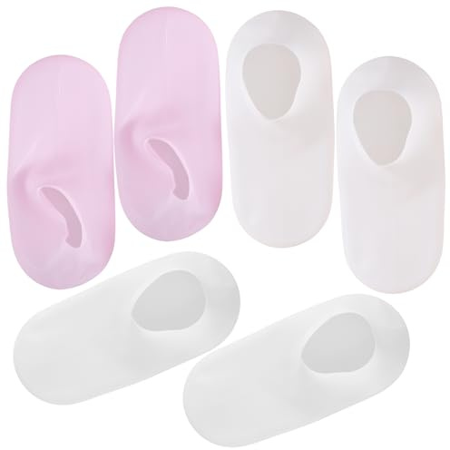 Generico 3 Paia Calzini in Silicone Calzini Da Donna Pediluvio Crema Per i Piedi Calzini Dell'equipaggio Calzini Da Uomo Maschera Peeling Per i Piedi Desquamazione Dei Piedi Gel Di Silice