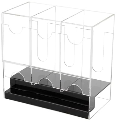Acryl-Booster-Pack-Spender mit 3 Fächern, Kartenspender, Aufbewahrung und Organizer, kompatibel mit verschiedenen Karten, passt problemlos auf die gesamte Booster-Box, Organizer-Display für
