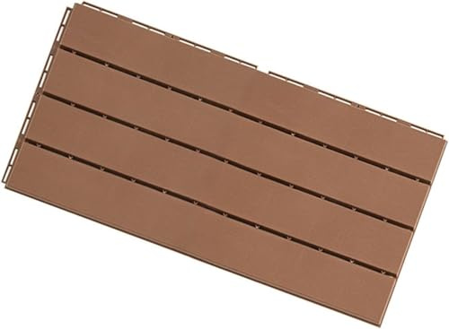 1 Pz Piastrelle for pavimenti in plastica ad incastro Pavimentazione for esterni Piscina Balcone Cortile Portico Giardino Prato Porta d'ingresso Zerbino Pavimentazione(Red)