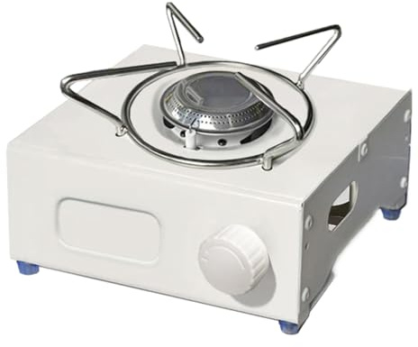 Portable Gas Burner - Small Portable Outdoor Gas Stove, Outdoor BBQ Burner | for Camping, Hiking, Kitchen, Patio, Worktop, Beach, Camper