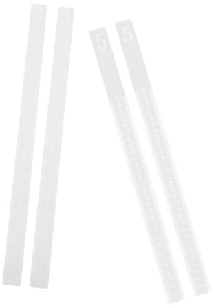 DECHOUS Strisce Spessore per Impasto in Acrilico 2 Paia Strumenti Uniformi per Pasticceria Accessori Cucina per Baking Garantendo Durata e Precisione