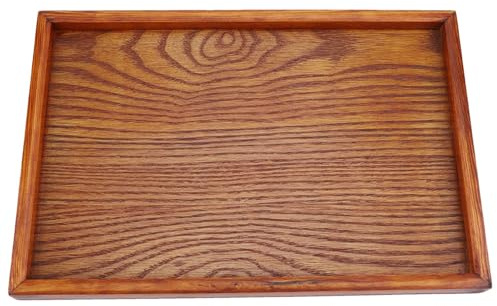 Plateau Th Rectangulaire en Bois Massif 30 x 20 cm Plateau de Service l et Robuste pour Th CAF Collations Usage Domestique et H telier