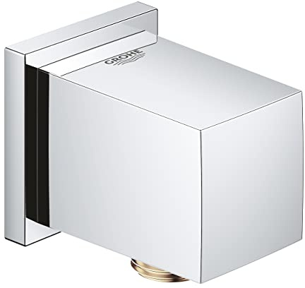 GROHE Euphoria Cube - Wandanschlussbogen (Außengewinde, Eigensicher gegen Rückfließen, langlebige Oberfläche), chrom, 27704000