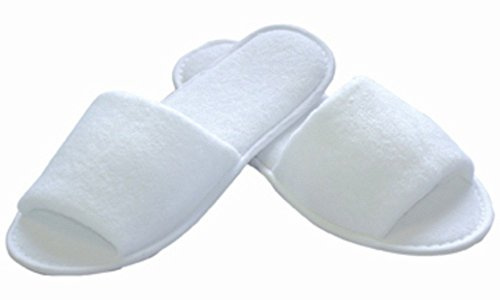 FRANZ MENSCH 100 Stück, Hotelslipper, universal, L 29,5cm, weiß, Baumwolle
