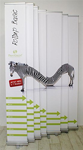 PrintGreen! RollUp Display 85 x 200 cm inkl. blickdichte Grafik 2400dpi